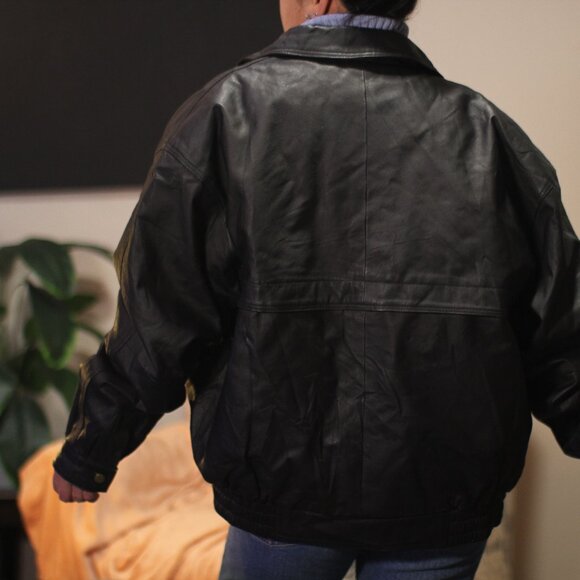 Leather Jacket Mens Black. - Picture 3 of 16
